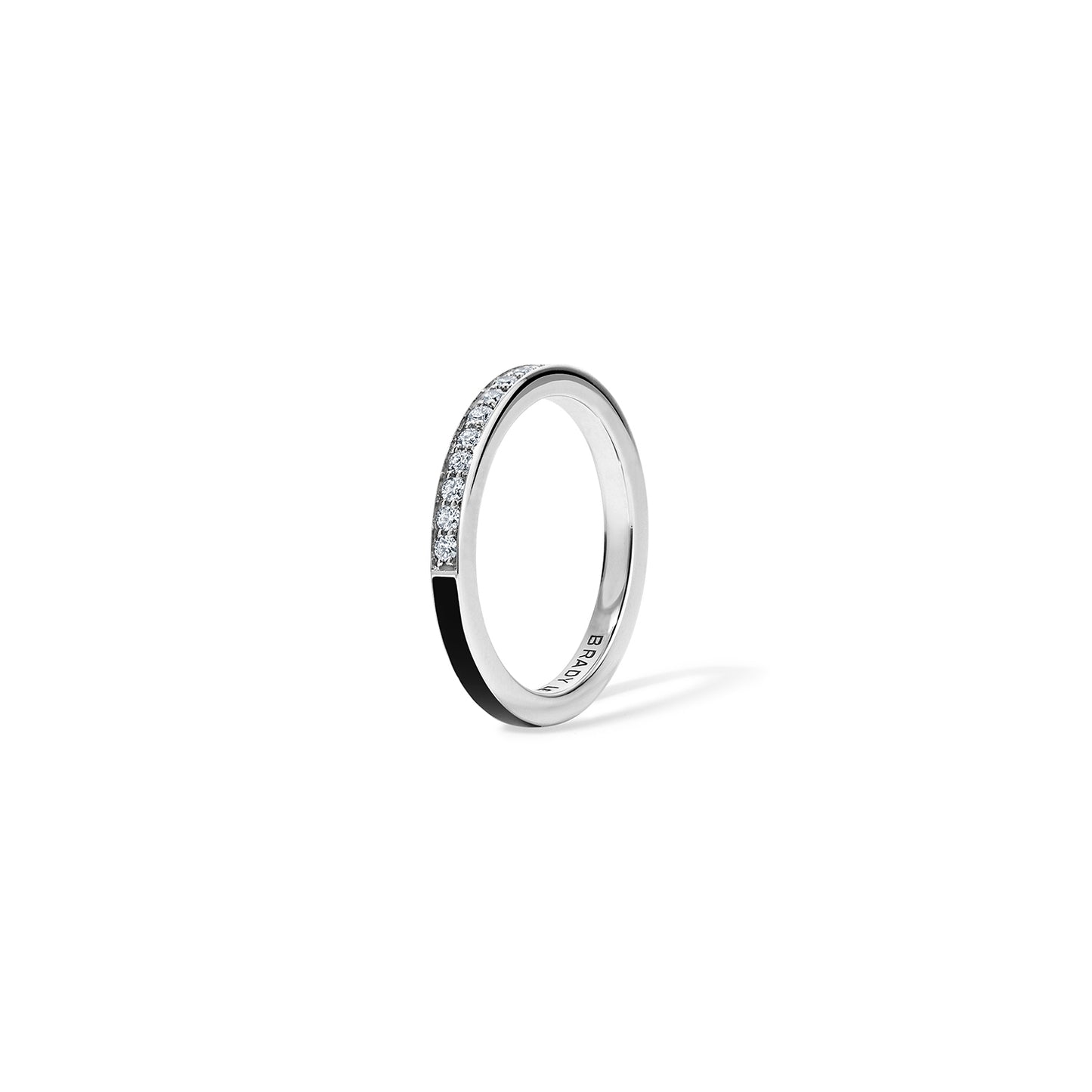 Subway Ring - White Gold