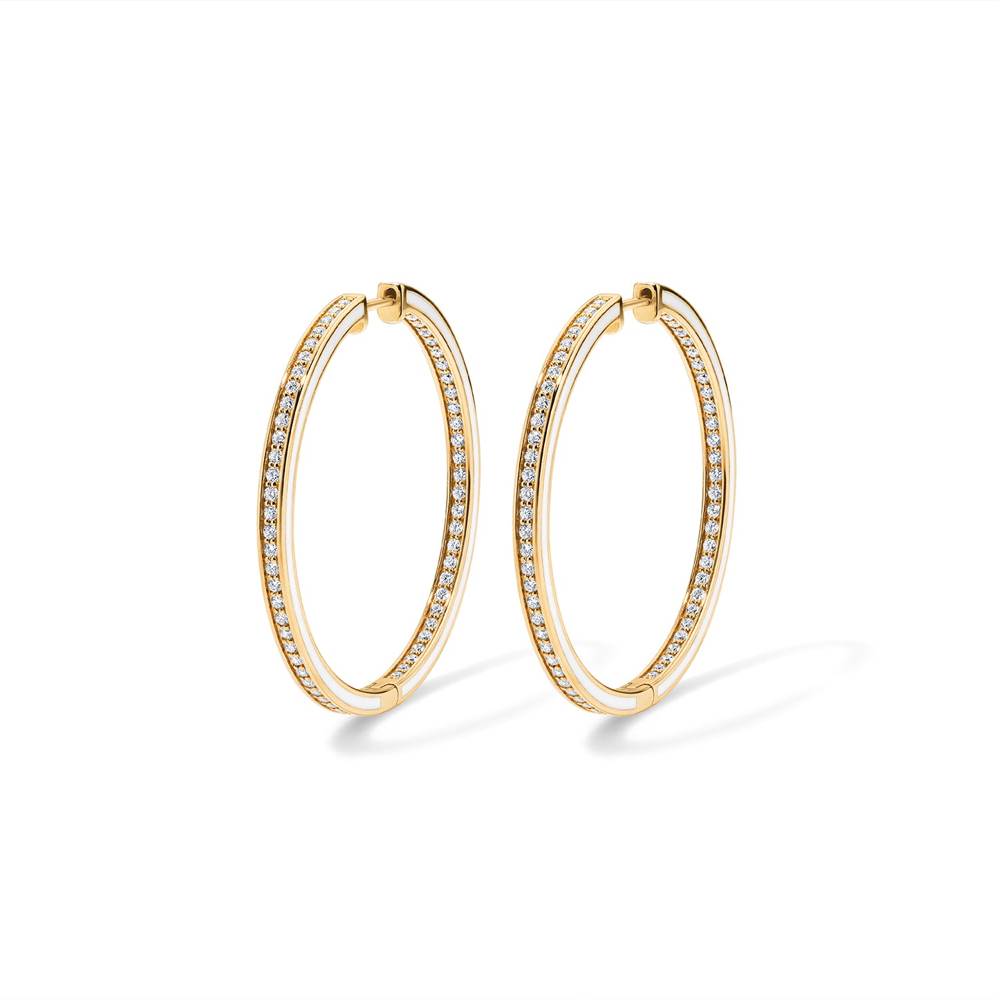 Subway Inside-Out Earrings - Yellow Gold