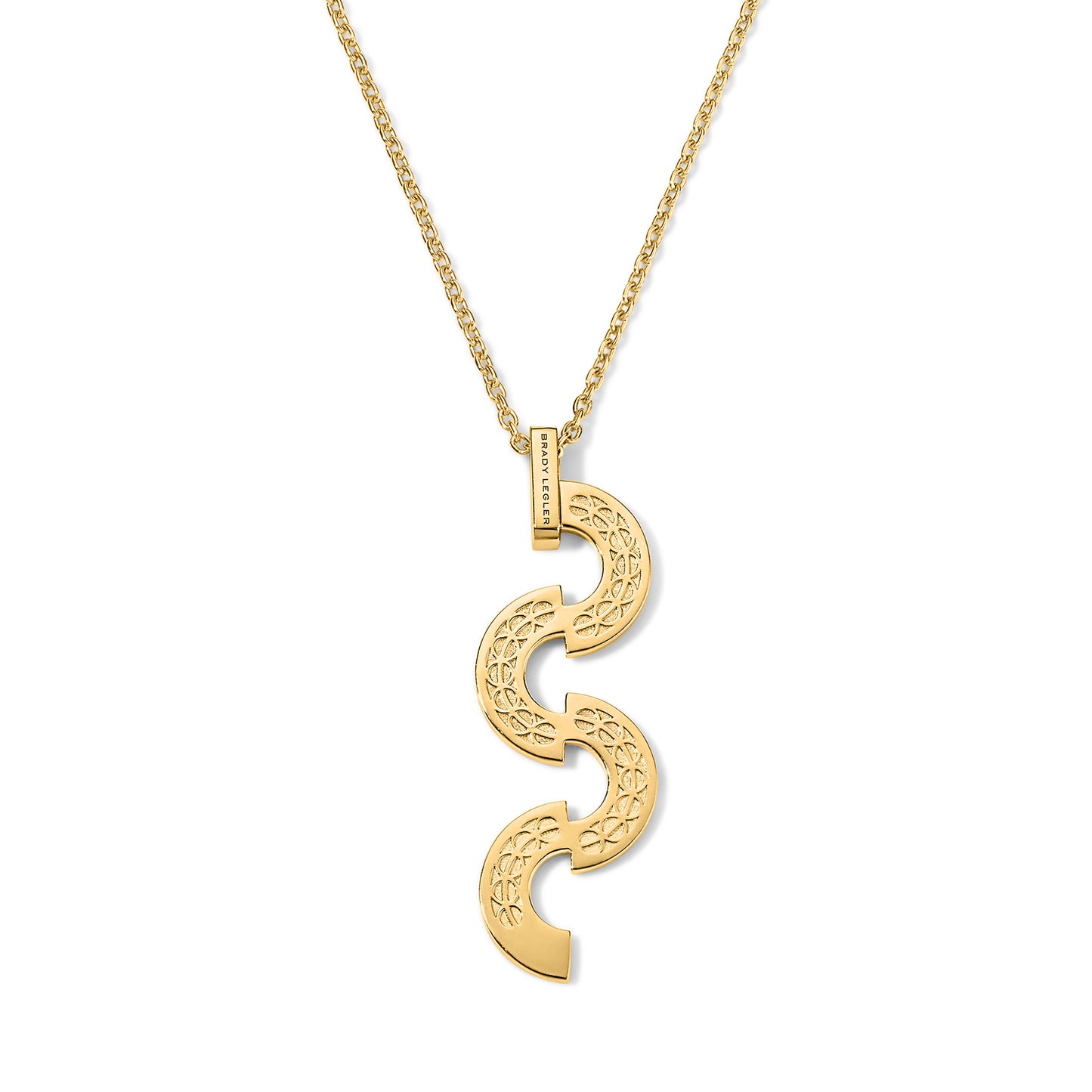 Wave Necklace - Yellow Gold